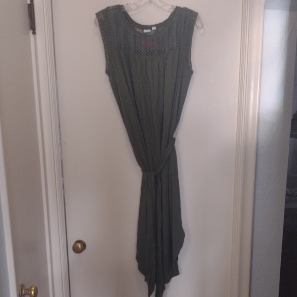 GAP Tieable Green Dress (J469)